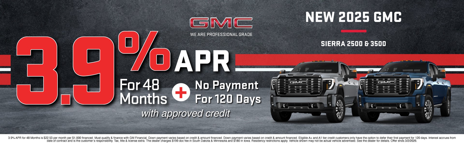 NEW GMC OFFERS