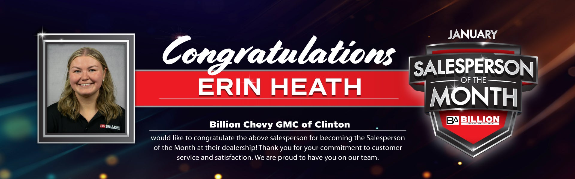 SALESPERSON OF THE MONTH